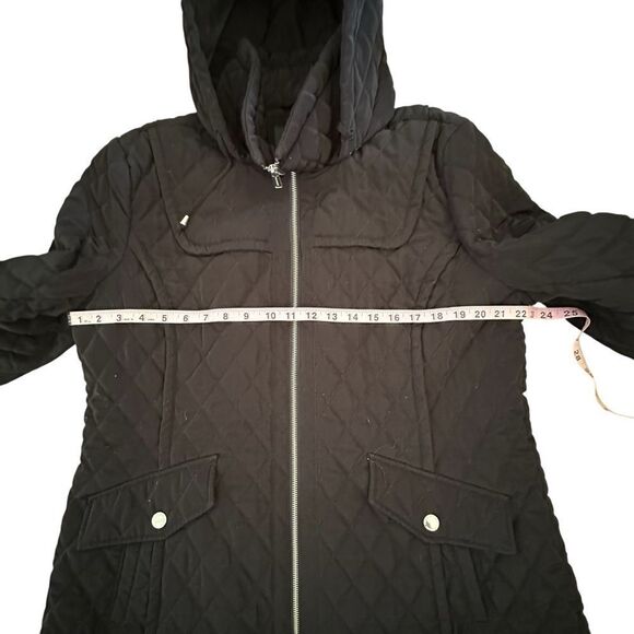 London Fog ~ Black quilted jacket w/ hood ~ size XL - Picture 11 of 14